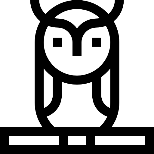 Сова Basic Straight Lineal иконка