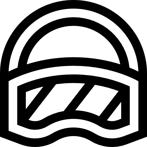 スキー用のゴーグル Basic Straight Lineal icon