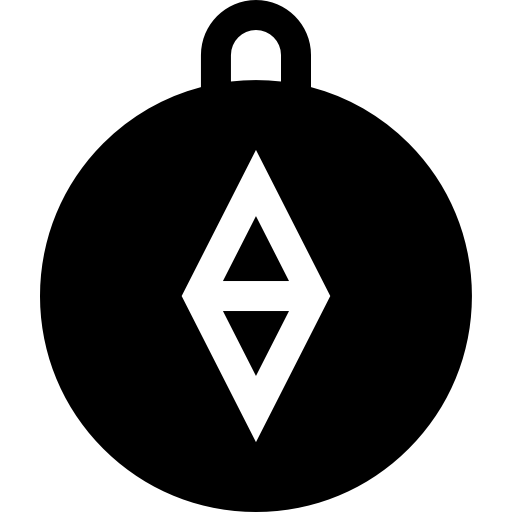 brújula Basic Straight Filled icono