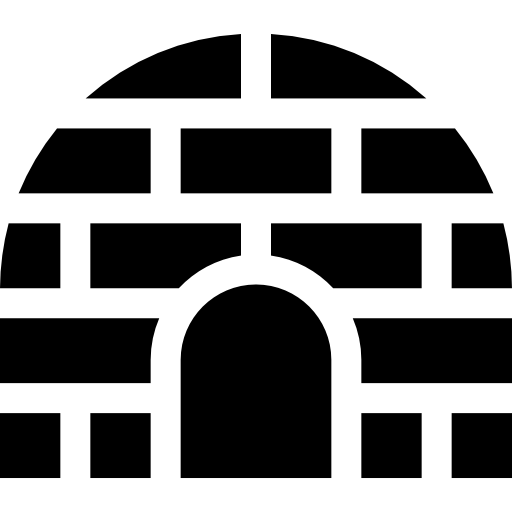 iglú Basic Straight Filled icono