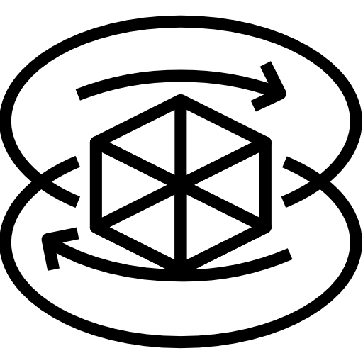 3d turkkub Lineal icono