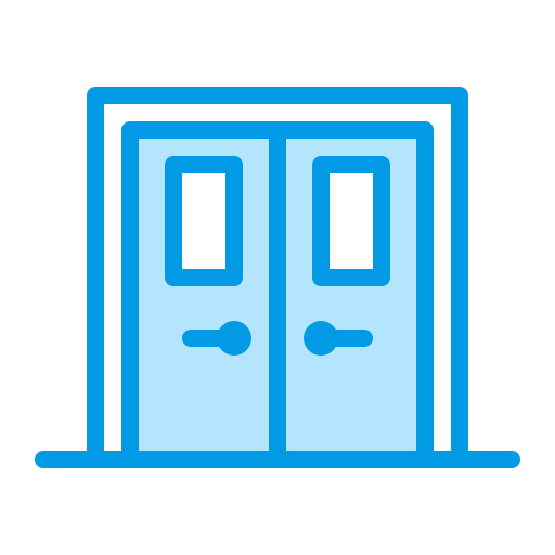 Doors Generic color lineal-color icon