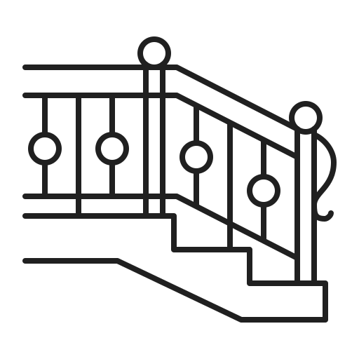 Stairs Generic outline icon