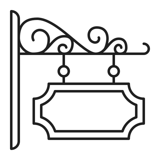 letrero Generic outline icono