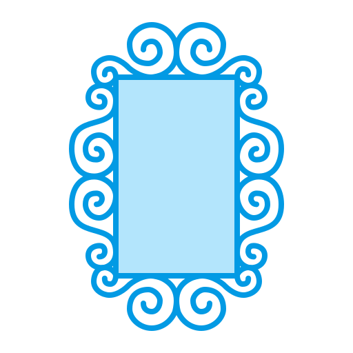 espelho Generic color lineal-color Ícone