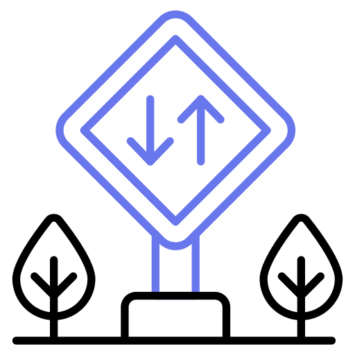 Traffic sign board Generic color outline icon
