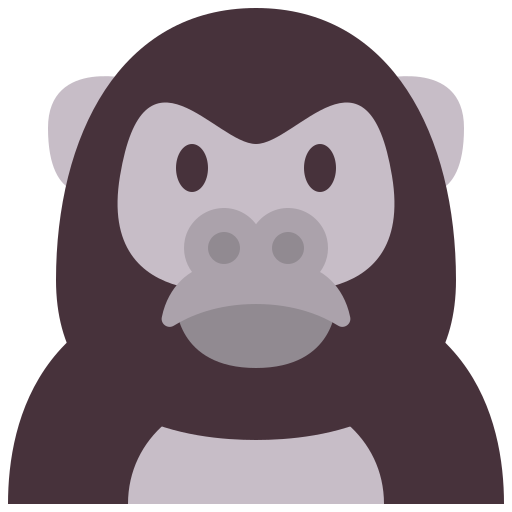 gorila Generic color fill Ícone