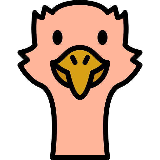 Ostrich Generic color lineal-color icon