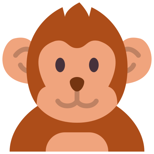 scimmia Generic color fill icona