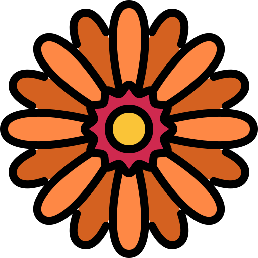 Gerbera Generic color lineal-color icon