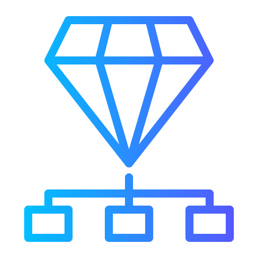 diamant Generic gradient outline Icône