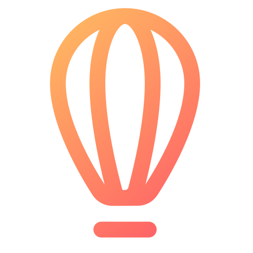 Воздушный шар Generic gradient outline иконка