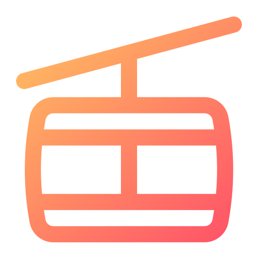 Cable car Generic gradient outline icon