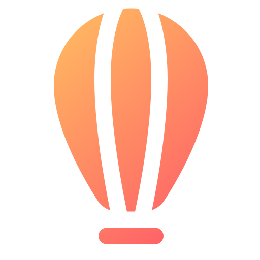 balon powietrzny Generic gradient fill ikona