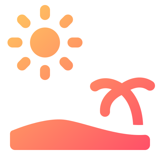 plaża Generic gradient fill ikona
