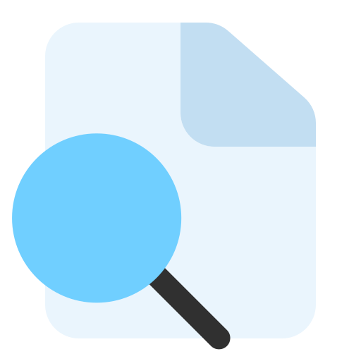 Search file Generic color fill icon
