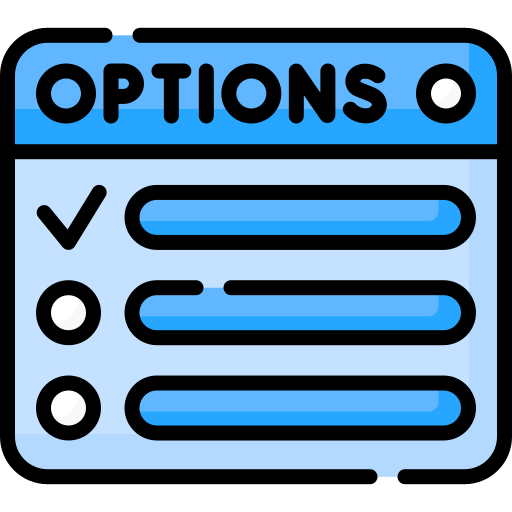 Options Special Lineal color icon