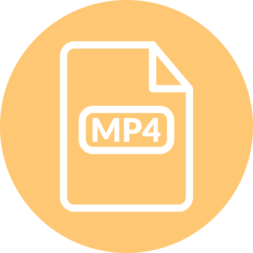 mp4 Generic outline icona