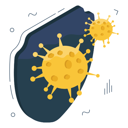 wirus ochrona Generic color fill ikona