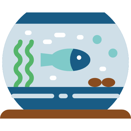 Fishbowl Smalllikeart Flat icon