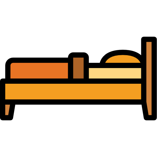łóżko Smalllikeart Lineal Color ikona
