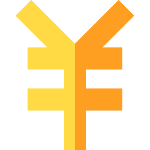 yuan Basic Straight Flat ikona