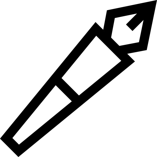 pluma de tinta Basic Straight Lineal icono