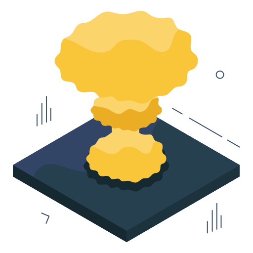 핵폭발 Generic color fill icon