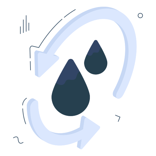 물 재활용 Generic color fill icon