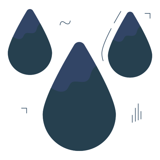 krople wody Generic color fill ikona
