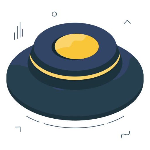 Flying disc Generic color fill icon