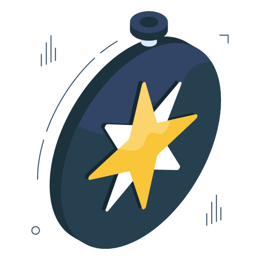 Compass flower Generic color fill icon
