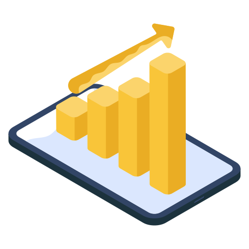Growth chart Generic color fill icon