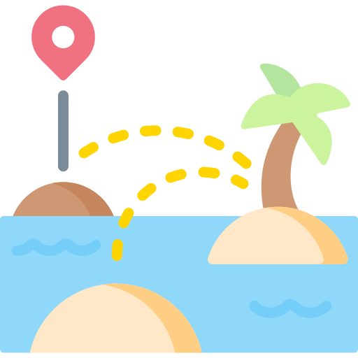Island hopping Special Flat icon