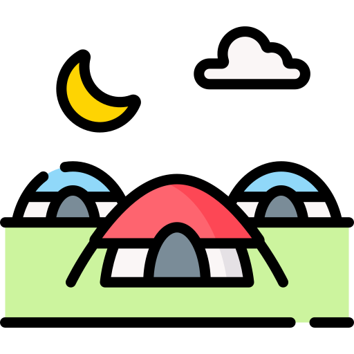 acampamento Special Lineal color Ícone