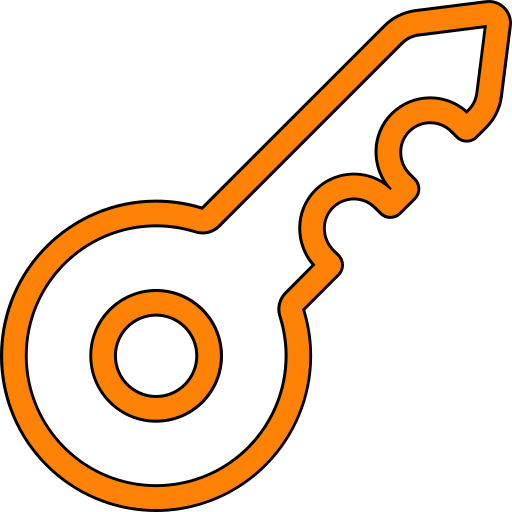 Key Generic color lineal-color icon