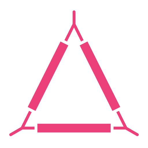 trójkąt Generic color fill ikona