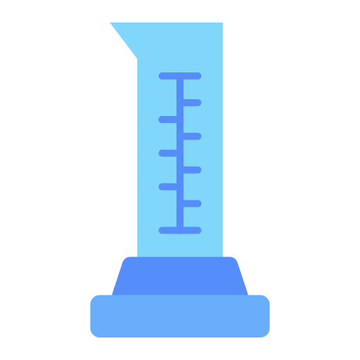 Graduated cylinder Generic color fill icon