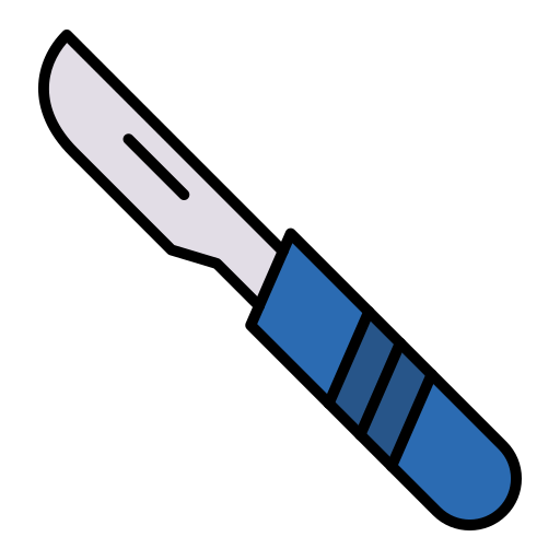 scalpel Generic color lineal-color icoon