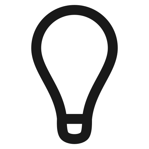 lâmpada Generic outline Ícone