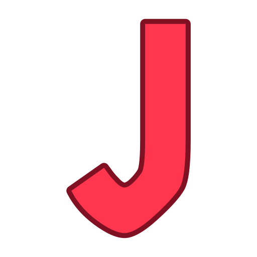 문자 j Generic color lineal-color icon