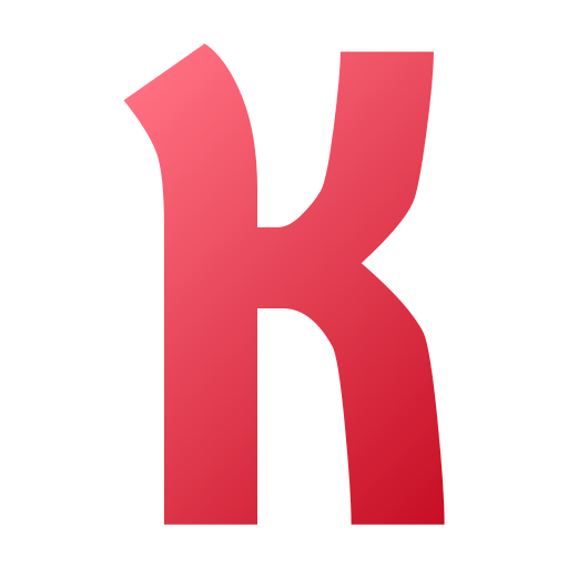letra k Generic gradient fill icono