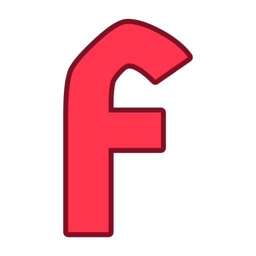 buchstabe f Generic color lineal-color icon