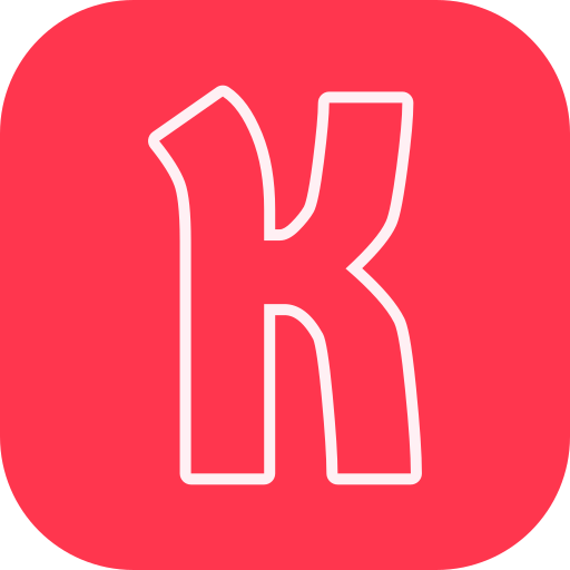 letra k Generic color fill icono