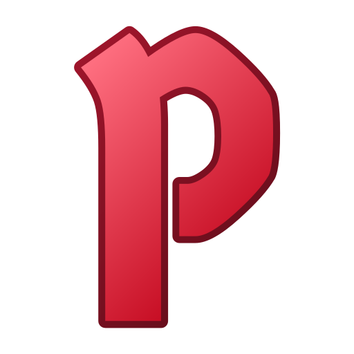 편지 p Generic gradient lineal-color icon