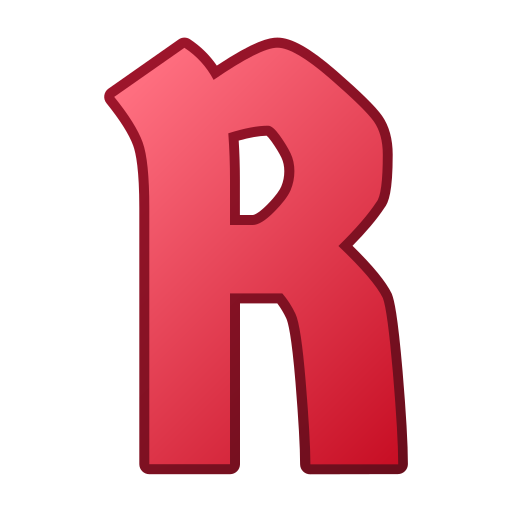 litera r Generic gradient lineal-color ikona