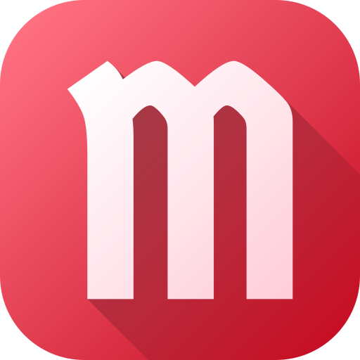 Letter m Generic gradient fill icon