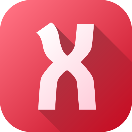 Letter x Generic gradient fill icon