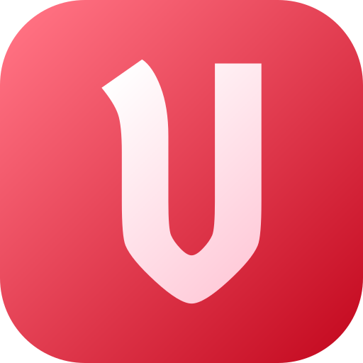 lettera u Generic gradient fill icona