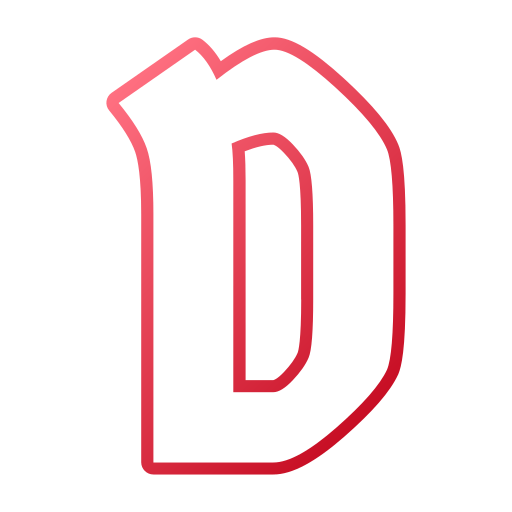 편지 d Generic gradient outline icon